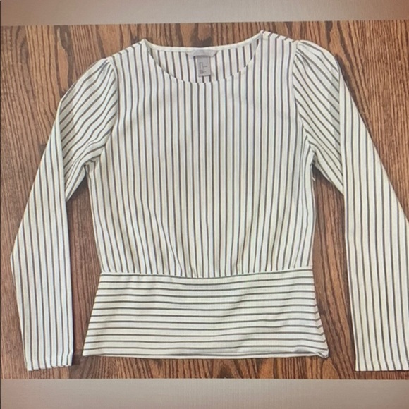 H&M Tops - Striped Long Sleeve Top